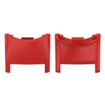 Per Xiaomi Mi Band 8 1 paio di connettori per cinturino in plastica per PC (rosso)