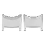 Per Xiaomi Mi Band 8 1 paio di connettori per cinturino in plastica per PC (bianco trasparente)