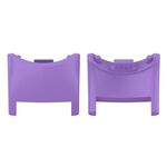 Per Xiaomi Mi Band 8 1 paio di connettori per cinturino in plastica per PC (viola)