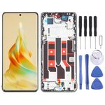 Schermo LCD originale per OPPO Reno8 T 5G Digitizer Assemblaggio completo con cornice (oro)