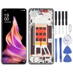 Schermo LCD originale per OPPO Reno9 Digitizer Assemblaggio completo con cornice (nero)