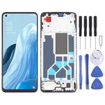 Schermo LCD OLED per OPPO Reno7 SE 5G Digitizer Assemblaggio completo con identificazione cornice / impronta digitale