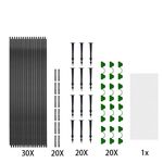2,5 x 10 m Set di reti per insetti per capanno da giardino ad arco Rete di protezione per piante flessibile estensibile