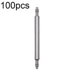 100 pezzi/set cinturino in acciaio inossidabile 304 cinturino per biella tutto in acciaio alette per interruttori, stile: doppia resistenza (1,5 x 22 mm)