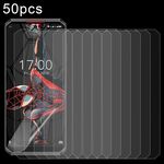 Per Oukitel K13 Pro 50 pezzi 0,26 mm 9H 2,5D Pellicola in vetro temperato