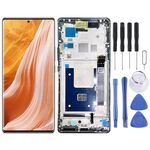 Schermo LCD AMOLED per ZTE Axon 40 Pro A2023 Digitizer Assemblaggio completo con cornice (nero)