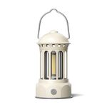 Lampada da campeggio portatile COB ricaricabile per esterni Lampada da tenda per atmosfera Lampada retrò, dimensioni: beige piccolo