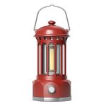 Lampada da campeggio portatile COB ricaricabile Lampada da tenda per atmosfera Lampada retrò, dimensioni: grande rosso