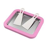 Mini macchina per yogurt fritto per uso domestico Vassoio per ghiaccio fritto fai-da-te fatto in casa per bambini, colore: lega di alluminio rosa 22,5x17,5 cm