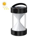 Lanterna da campeggio Luci di emergenza solari per esterni Luce per tenda multifunzionale (clessidra nera)
