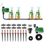 Sistema di irrigazione Dispositivo di irrigazione automatico temporizzato con controller intelligente, specifica: 10 m 10 set Tuta a doppio uso con presa di terra