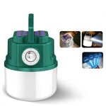 C51 Luce da campeggio solare multifunzionale Luce da tenda impermeabile zoomabile (verde)