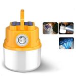 C51 Luce da campeggio solare multifunzionale Luce da tenda impermeabile zoomabile (giallo)