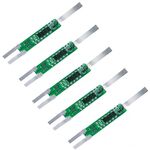 5pcs 7.4V Plus Nickel Long Strip Scheda di protezione della batteria al litio 6A Scheda di protezione della batteria da sovracorrente (come mostrato)
