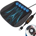 Cuscino del seggiolino auto per la dissipazione del calore della ventola USB multifunzionale (nero)