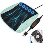 Ventilatore multifunzionale USB Ventilazione Dissipazione del calore Cuscino per seggiolino auto(Navy)
