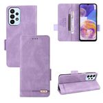 Custodia per telefono in pelle con chiusura magnetica per Samsung Galaxy A23e 5G / A23 5G (viola)