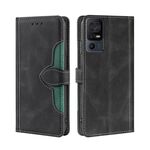 Per TCL 40 SE Custodia per telefono in pelle con fibbia magnetica Skin Feel (nera)