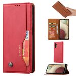 Per Samsung Galaxy A34 5G Knead Skin Texture Flip Custodia in pelle per telefono (rosso)