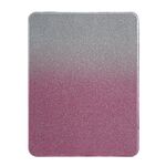 Per iPad Pro 11 2022/2021/2020 Custodia per tablet in pelle crosta magnetica sfumata glitterata (rosa rossa)
