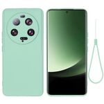 Custodia per telefono antiurto in silicone liquido di colore puro per Xiaomi 13 Ultra 5G (verde)