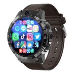 MT27 4G + 64G 1,6 pollici IP67 impermeabile 4G Android 8.1 Smart Watch Supporto frequenza cardiaca / GPS, tipo: cinturino in pelle