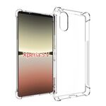 Per Sony Xperia 5 V Custodia per telefono in TPU antiurto con ispessimento antiscivolo (trasparente)