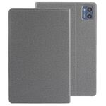 Per BDF P60 WMC0965 / WMC3212 Custodia per tablet in pelle con trama in tessuto con supporto (grigio)