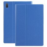 Per BDF P30 WMC0810 / WMC0627 Custodia per tablet in pelle con trama in tessuto con supporto (blu)