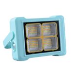 Luce di inondazione solare Torcia portatile Lampada da lavoro di emergenza (blu)
