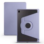 Custodia in pelle per tablet Smart con rotazione a 360 gradi in acrilico per Samsung Galaxy Tab S6 Lite P610 (viola lavanda)