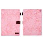 Per Amazon Fire Max 11 2023 Custodia Smart Tablet in pelle con trama in tessuto (rosa)