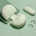 Cuscino per il sonno laterale per il supporto della vita incinta Cuscino per l'addome rimovibile multifunzionale, colore: verde probiotici