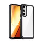 Per Samsung Galaxy S23 FE Custodia per telefono in acrilico serie colorata + TPU (nero)
