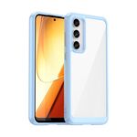 Per Samsung Galaxy S23 FE Custodia per telefono in acrilico serie colorata + TPU (blu)