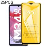 Per Samsung Galaxy M34 5G 25 pezzi 9D Full Glue Screen Pellicola in vetro temperato