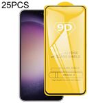 Per Samsung Galaxy S23 FE 5G 25 pezzi 9D Full Glue Screen Pellicola in vetro temperato