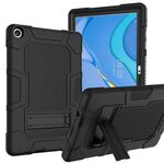 Per Huawei MatePad T 10s / T10 Contrast Colour Robot B3 Custodia per tablet PC ibrido in silicone con supporto (nero)