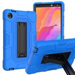 Per Huawei MatePad T8 Custodia per tablet PC ibrida in silicone robot B3 a contrasto di colore con supporto (blu nero)