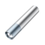 Torcia a batteria al litio da 1800 mAh a LED per esterni a forte illuminazione, colore: argento a fuoco fisso