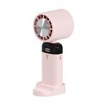 Piccolo ventilatore silenzioso portatile portatile con ricarica USB Mini ventilatore pieghevole, stile: stile di raffreddamento (rosa)