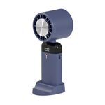 Piccolo ventilatore silenzioso portatile portatile con ricarica USB Mini ventilatore pieghevole, stile: stile di raffreddamento (blu)