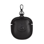 Custodia protettiva per auricolari Bose QuietComfort Earbuds II in pelle TWS con gancio (nero)