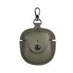 Custodia protettiva per auricolari Bose QuietComfort Earbuds II in pelle TWS con gancio (verde)