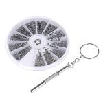 600 pezzi micro occhiali occhiali da sole orologio occhiali custodia kit di riparazione crepa kit di attrezzi con cacciavite