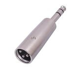 2206-1 Adattatore maschio da 6,35 mm 1/4 TRS a XLR a 3 pin maschio