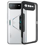 Per Asus ROG Phone 6/6 Pro TPU smerigliato + custodia trasparente per PC (nero)