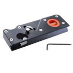 Pialla a mano a profondità regolabile per smussatura multi-angolo per la lavorazione del legno, colore: nero