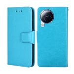 Per Xiaomi Civi 3 5G Custodia in pelle con struttura in cristallo (cielo blu)