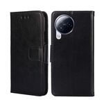 Per Xiaomi Civi 3 5G Custodia in pelle con struttura in cristallo (nero)